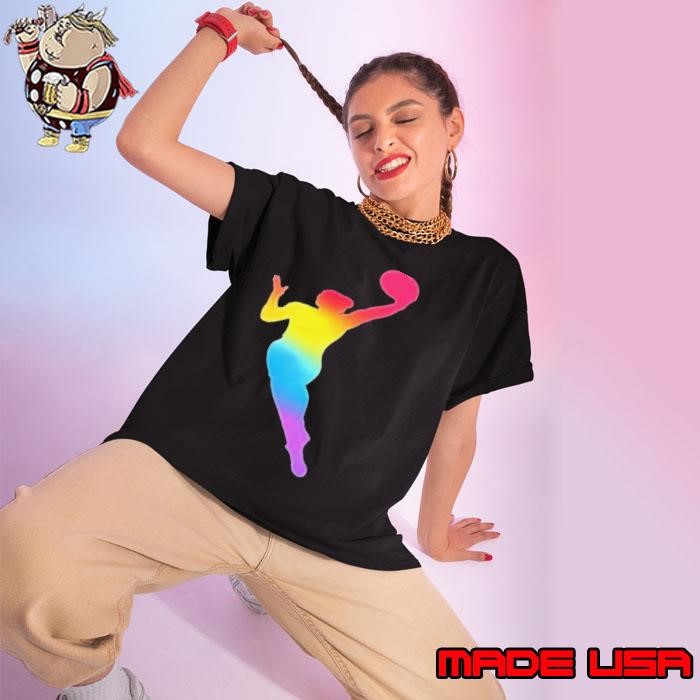 WNBA LGBT Pride Month Logo 2024 Ladies tee