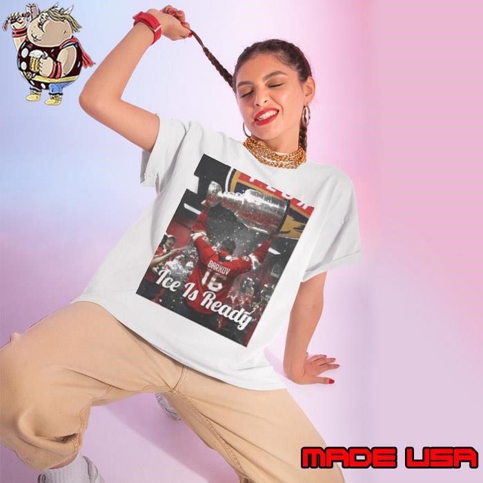 leksander Barkov Champagne Shower ice is ready Ladies tee