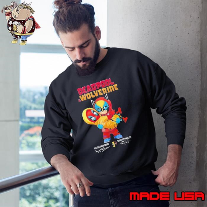 024 Deadpool & Wolverine Hugh Jackman Ryan Reynolds Sweatshirt