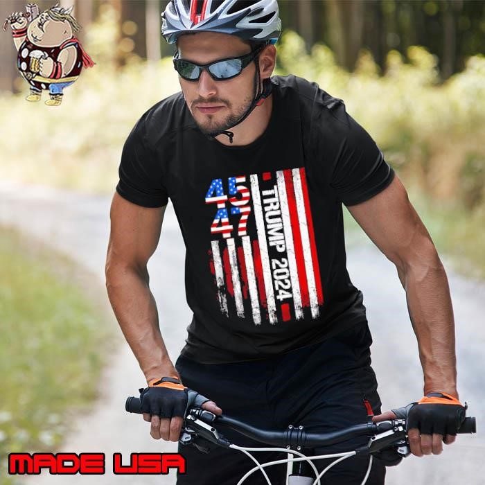 2024 American Flag Trump 45 47 President Election Unisex