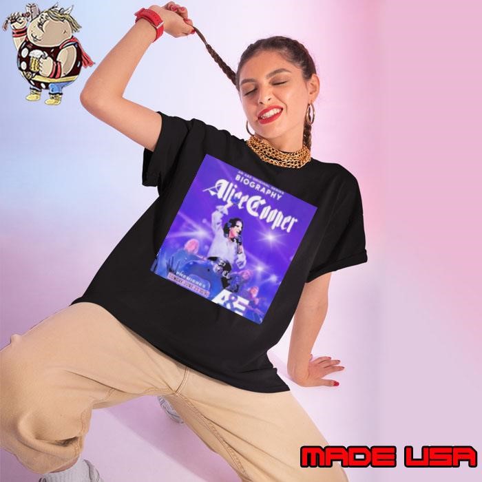 A & E Original Series Biography Alice Cooper Ladies tee