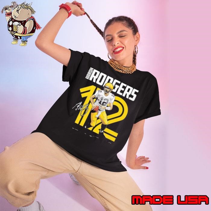 Aaron rodgers inline American football running back Ladies tee