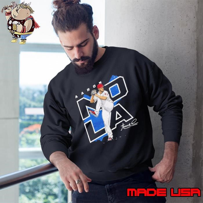 American professional baseball pitcher aaron nola player map Sweatshirt