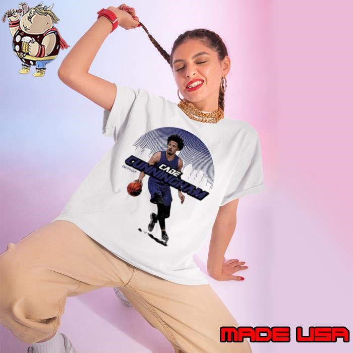 American professional basketball player cade cunningham skyline Ladies tee