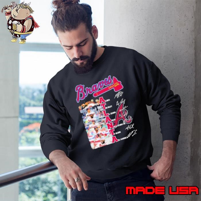 Atlanta Braves Team Players 2024 Signatures Sweatshirt
