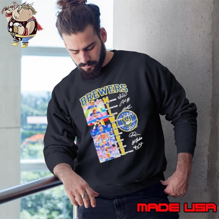 Baseball Brewers Team Players 2024 Signatures Sweatshirt