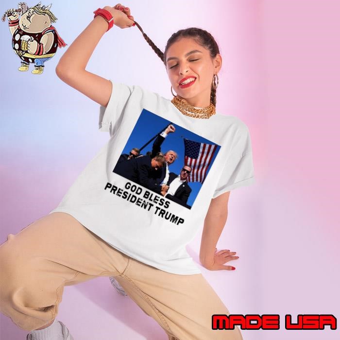 Best God bless President Trump 2024 President Ladies tee