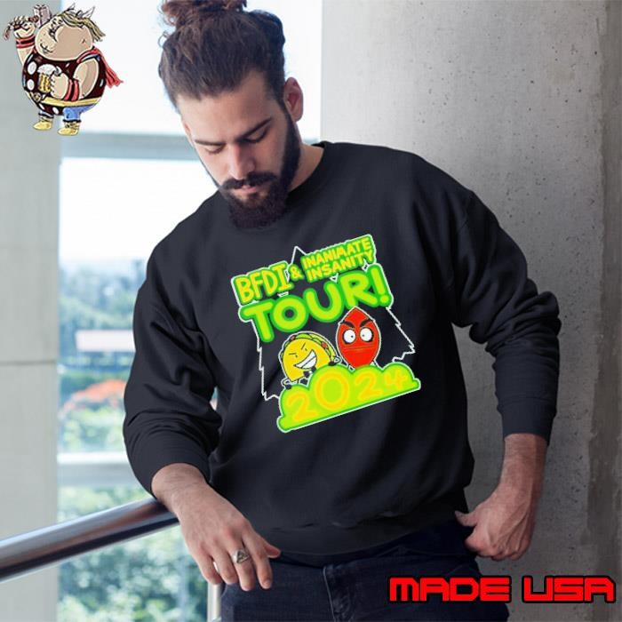 Bfdi And Inanimate Insanity Tour 2024 Sweatshirt