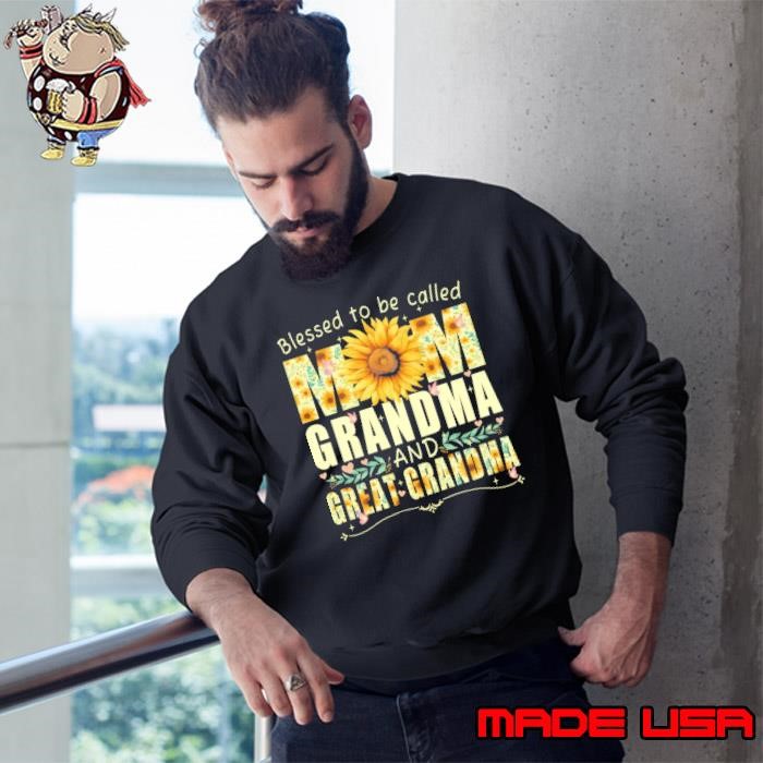 Blessed To Be Called Mom And Grandma Floral Mother'S Day Sweatshirt