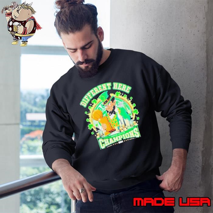Boston Celtics Different Here 2024 NBA World Champions Signatures Sweatshirt