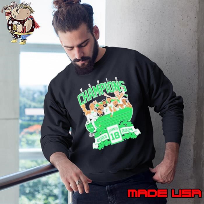 Boston Celtics World Champions Banner 18 Duckboat Sweatshirt