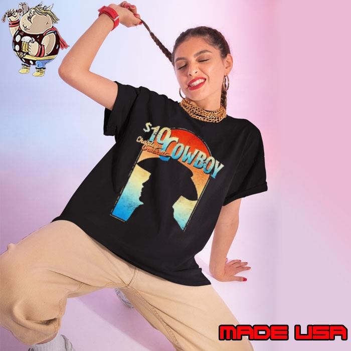 Charley Crockett Gradient Black Ladies tee