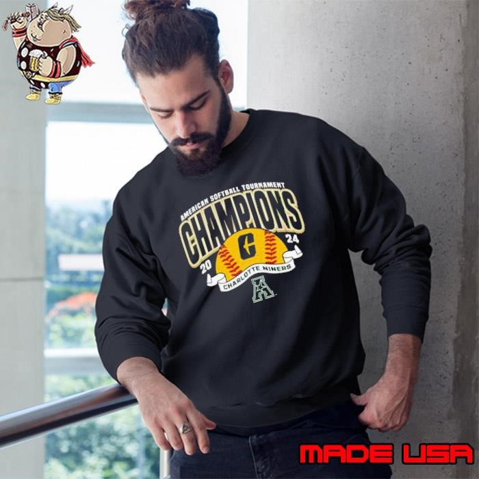 Charlotte Niners 2024 American Softball Tournament Champions logo Sweatshirt