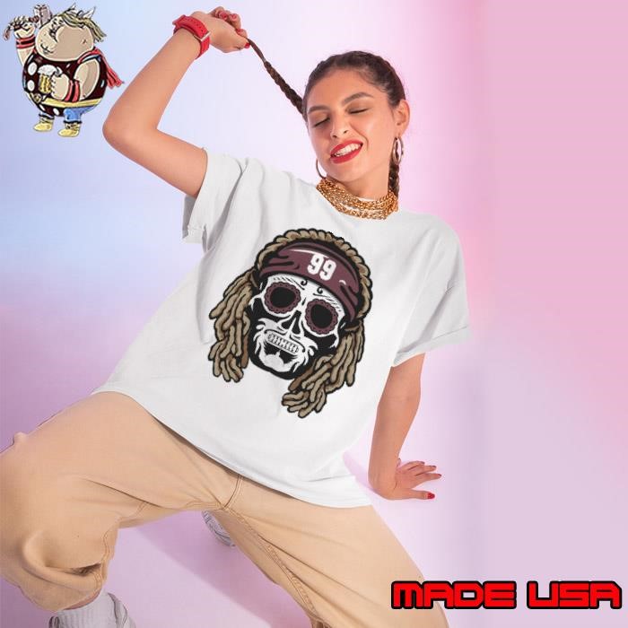 Chase Young Sugar Skull American football defensive end Ladies tee