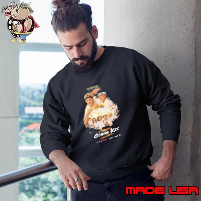 Cobra Kai Final Season Part One Releasing On Netflix On July 18 Classic Sweatshirt