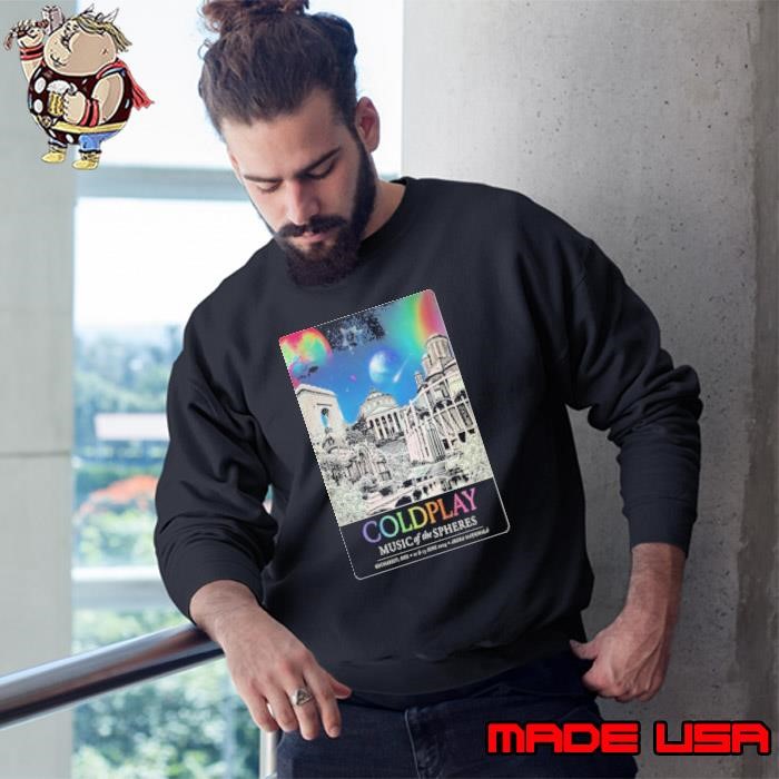 Coldplay Music Of The Spheres Bucharest 12-13 June 2024 Arena Naționala Poster Sweatshirt