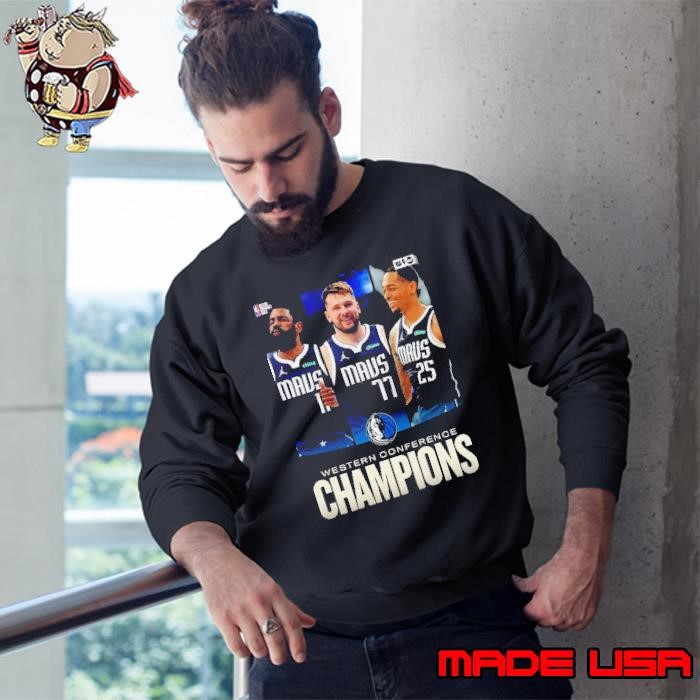 Congrats Dallas Mavericks NBA Finals 2024 Champions Western Conference Locker Room Sweatshirt