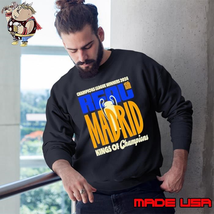Congrats Real Madrid 15th Champions League Winners 2024 King Of Champions Sweatshirt