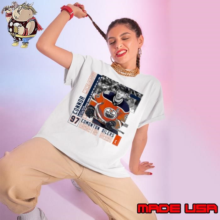 Connor Mcdavid Canadian professional ice hockey centre and captain Ladies tee