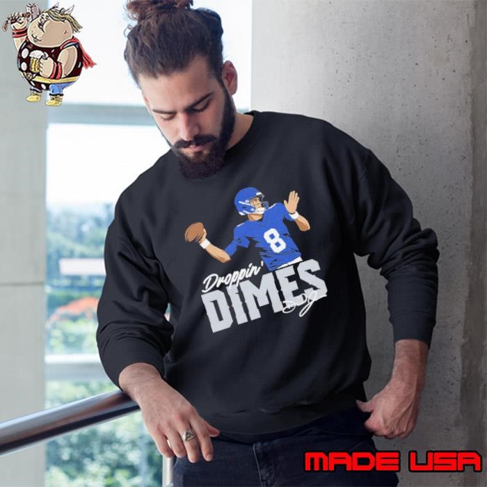 Daniel Jones Droppin' Dimes American football quarterback New York Giants Sweatshirt