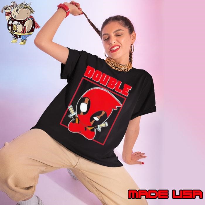 Deadpool Double Chibi Ladies tee