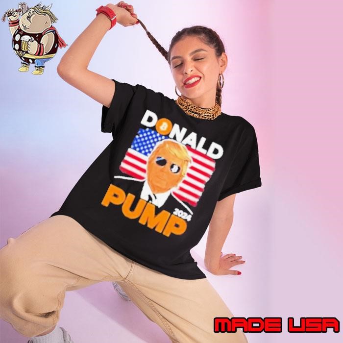 Donald Pump Bitcoin Funny Trump 2024 Crypto Ladies tee