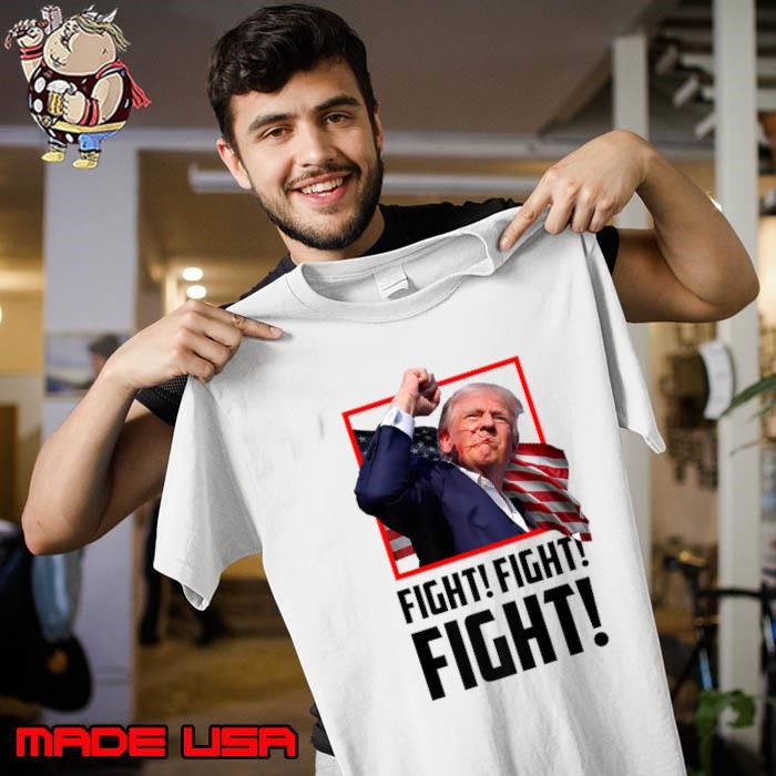 Donald Trump Fight Fighting Fighters Supporters Americans USa Flag Unisex