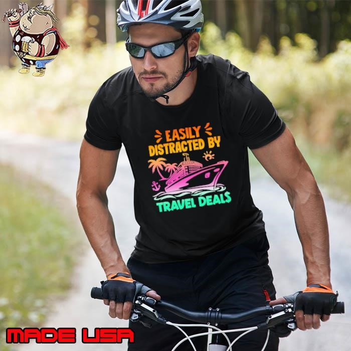 Easily Distracted By Travel Deals Ship Summer Colors Retro Unisex