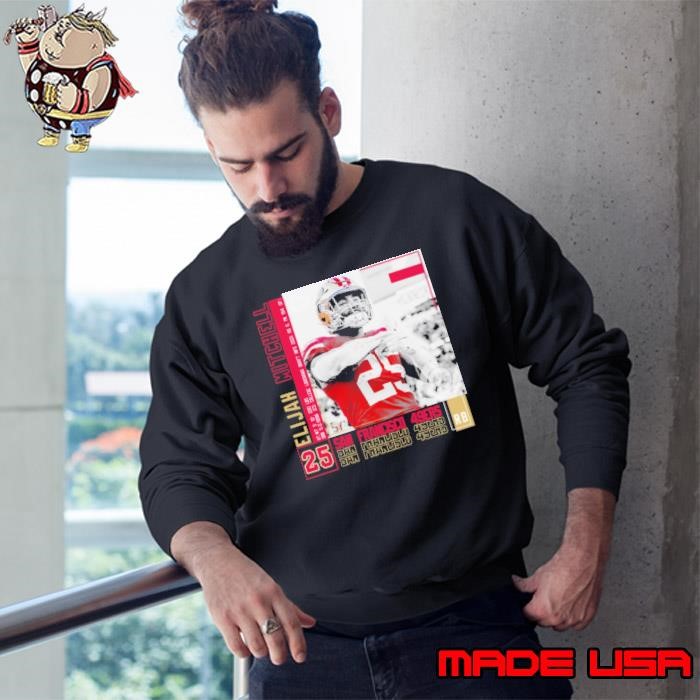 Elijah mitchell American football running back San Francisco 49ers Sweatshirt