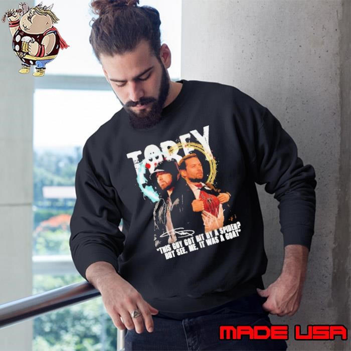 Eminem Tobey This Guy Got Bit By A Spider But It Was A Goat Signatures Sweatshirt