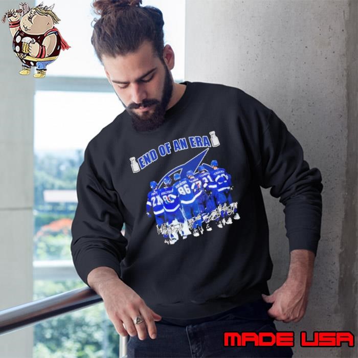 End Of An Era NHL Tampa Bay Lightning Ice Hockey Team Signatures Sweatshirt
