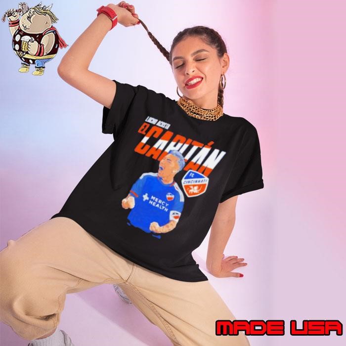 FC Cincinnati Luciano Acosta el capitan celebration Ladies tee