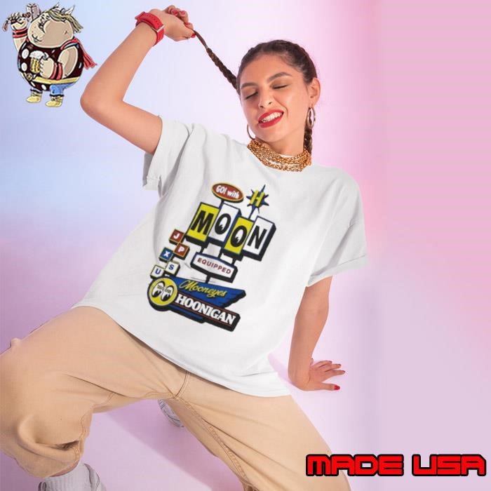 Go With Moon Equipped Mooneyes Hoonigan Ladies tee