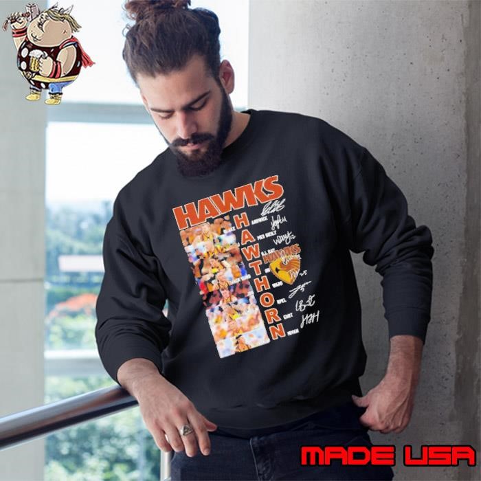 Hawthorn Hawks Team Players 2024 Signatures Sweatshirt