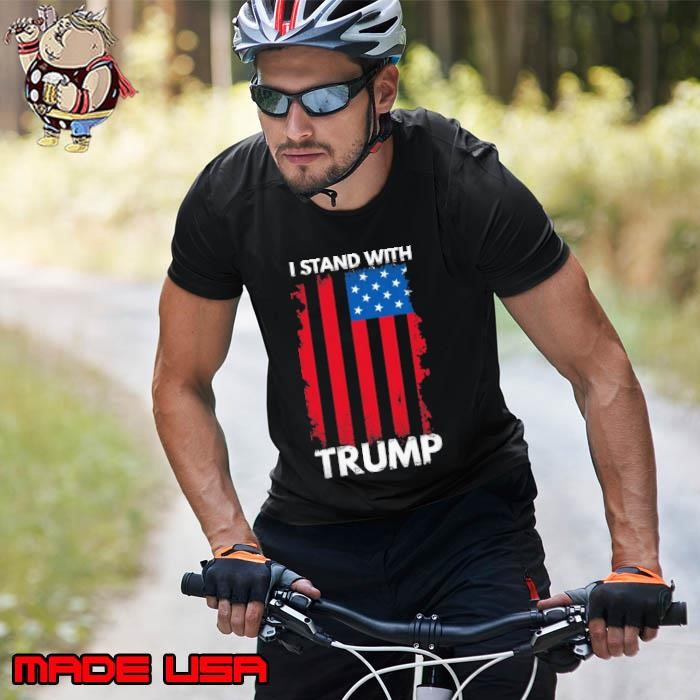 I Stand With Trump Pro Trump Supporter American Flag Unisex