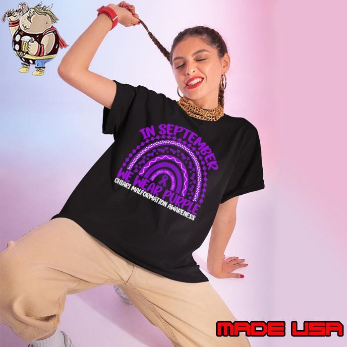 In September We Wear Purple Chiari Malformation Awareness Ladies tee