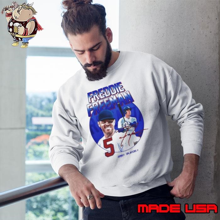 Jomboy media shop freddie freeman signature series Sweatshirt