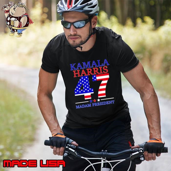Kamala 47 USA Flag Madam President Vote Unisex