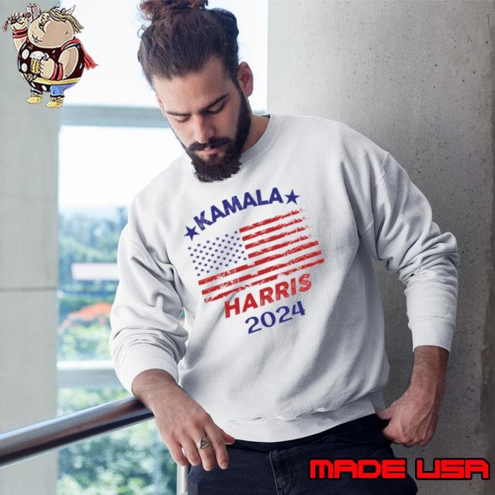 Kamala Harris 2024 USA flag Kamala Harris President Sweatshirt