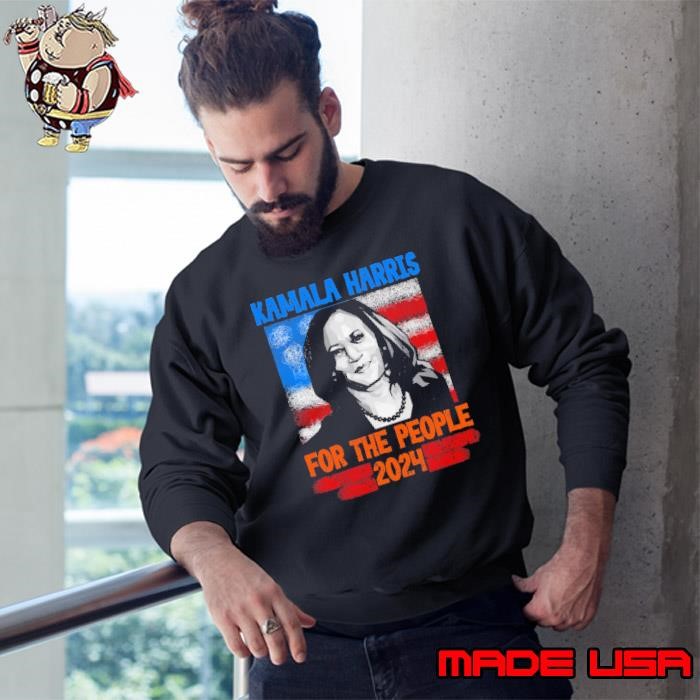 Kamala Harris For President 2024 American Flag Election Sweatshirt