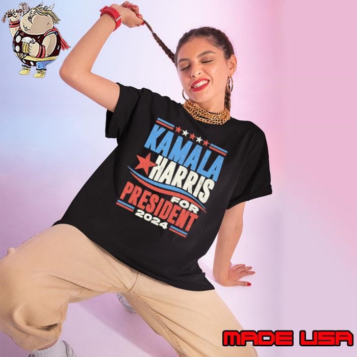 Kamala Harris For President 2024 Stars Election Ladies tee