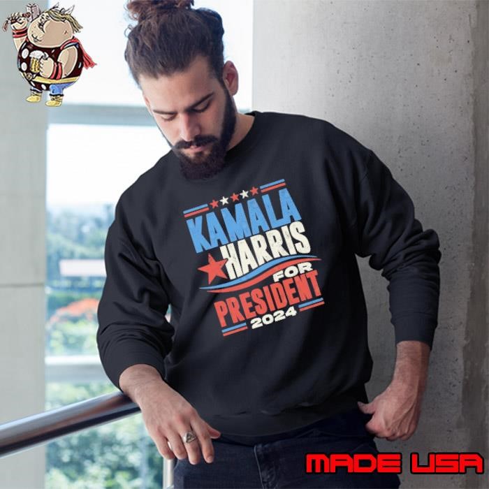 Kamala Harris For President 2024 Stars Election Sweatshirt