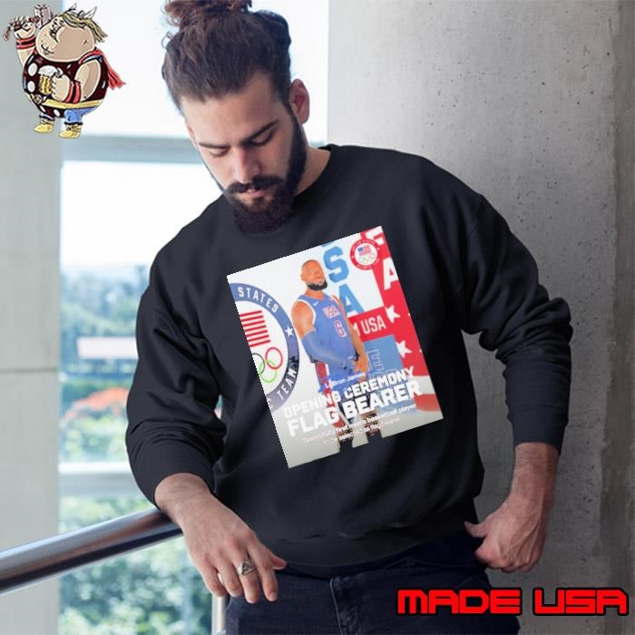 Lebron James Opening Ceremony Flag Bearer Sweatshirt