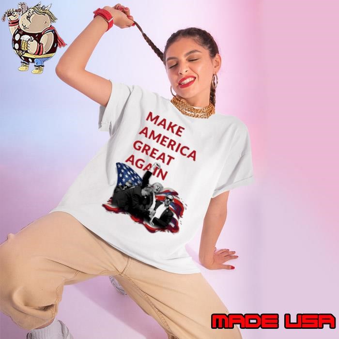 Make America Great Again Donald Trump injured in Pennsylvania rally 2024 Ladies tee