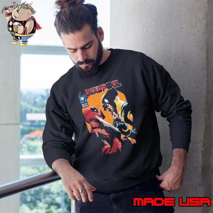 Marvel Deadpool & Wolverine Face-Off Comic Sweatshirt