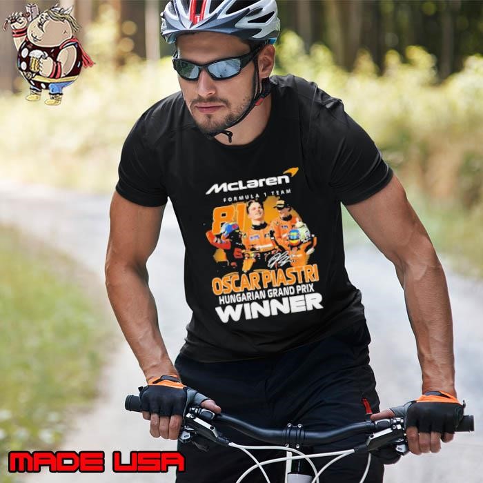 Mclaren Formula 1 Team Oscar Piastri Hungarian Grand Prix Winner Signature Unisex