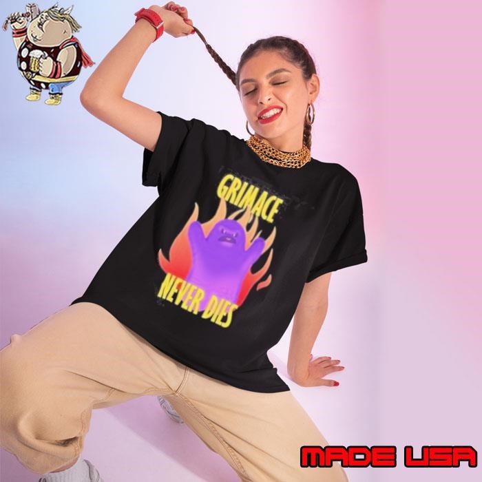 New York Mets Grimace Never Dies Ladies tee