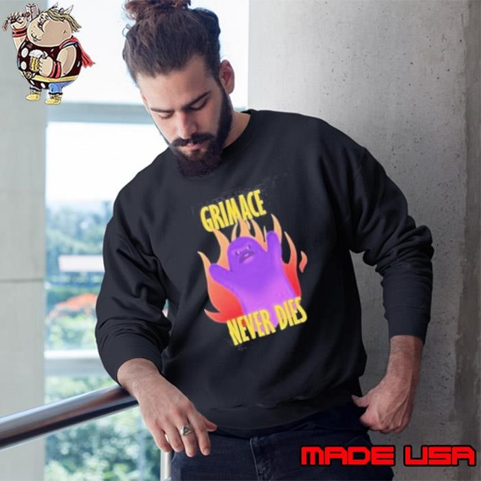 New York Mets Grimace Never Dies Sweatshirt