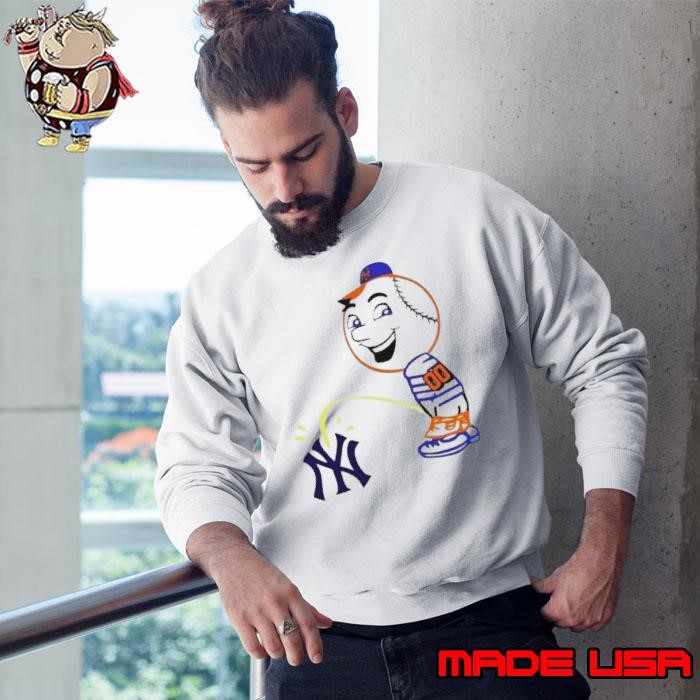 New york mets Mr. Met Pee On New York Yankees Sweatshirt