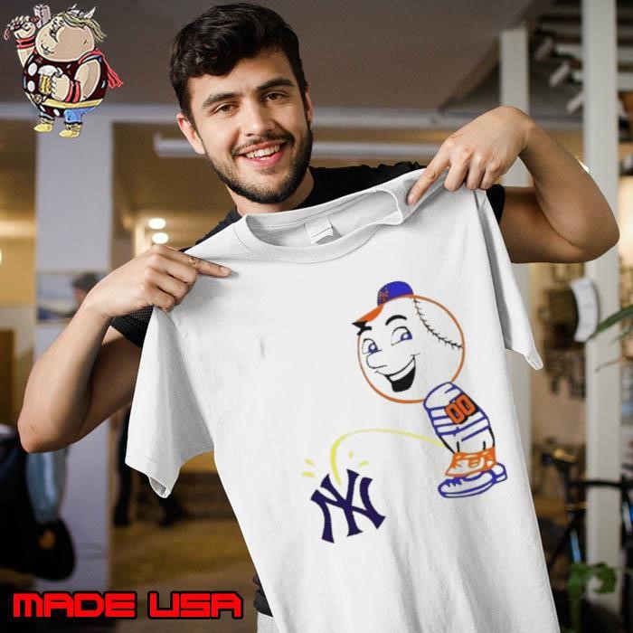 New york mets Mr. Met Pee On New York Yankees Unisex